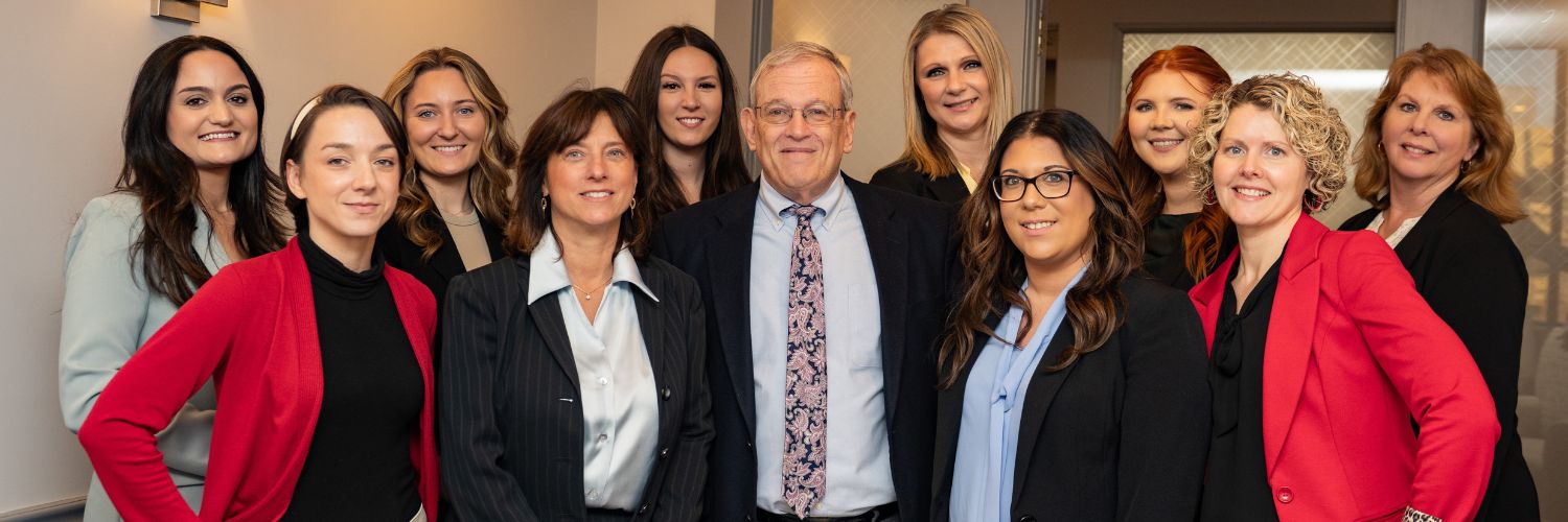 the entire Prue Law Group team inside their Willimantic office