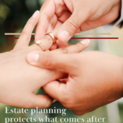 Wedding season blog man putting wedding ring on woman's left hand